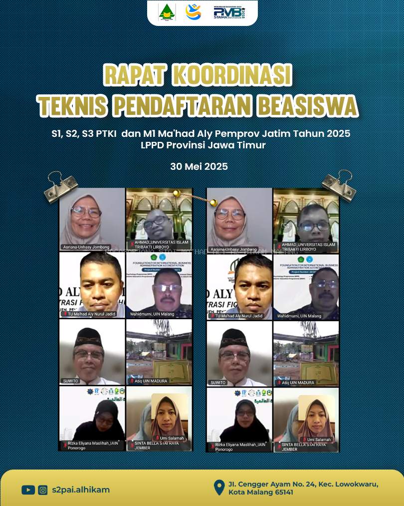 STAIMA Malang Hadiri Rakor Teknis Beasiswa LPPD Jatim 2025, Tegaskan Komitmen Cetak Guru Madin Berkualitas