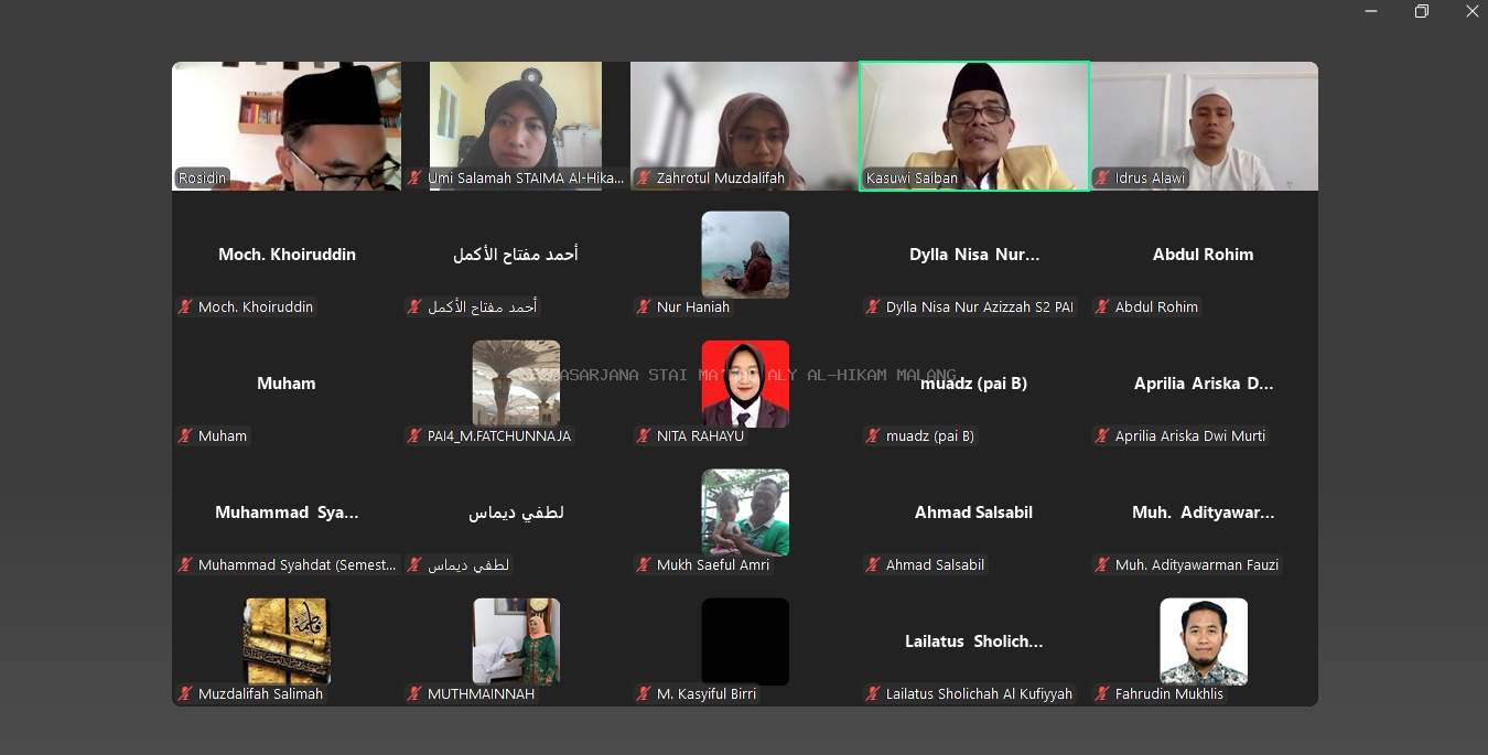 Pascasarjana STAI Ma’had Aly Al-Hikam Malang Gelar Coaching Clinic Penyusunan Tesis