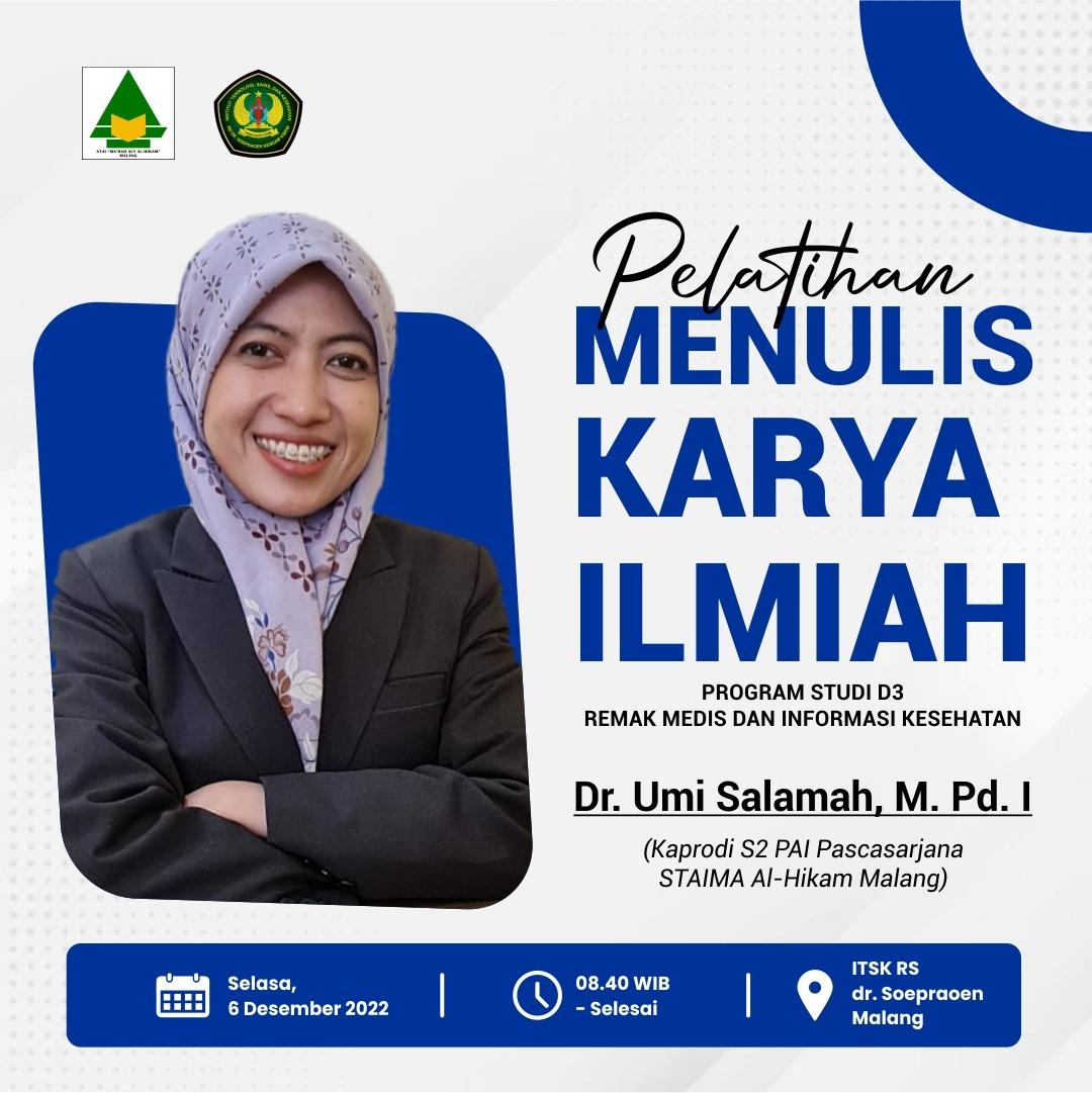 Pelatihan Menulis Karya Ilmiah