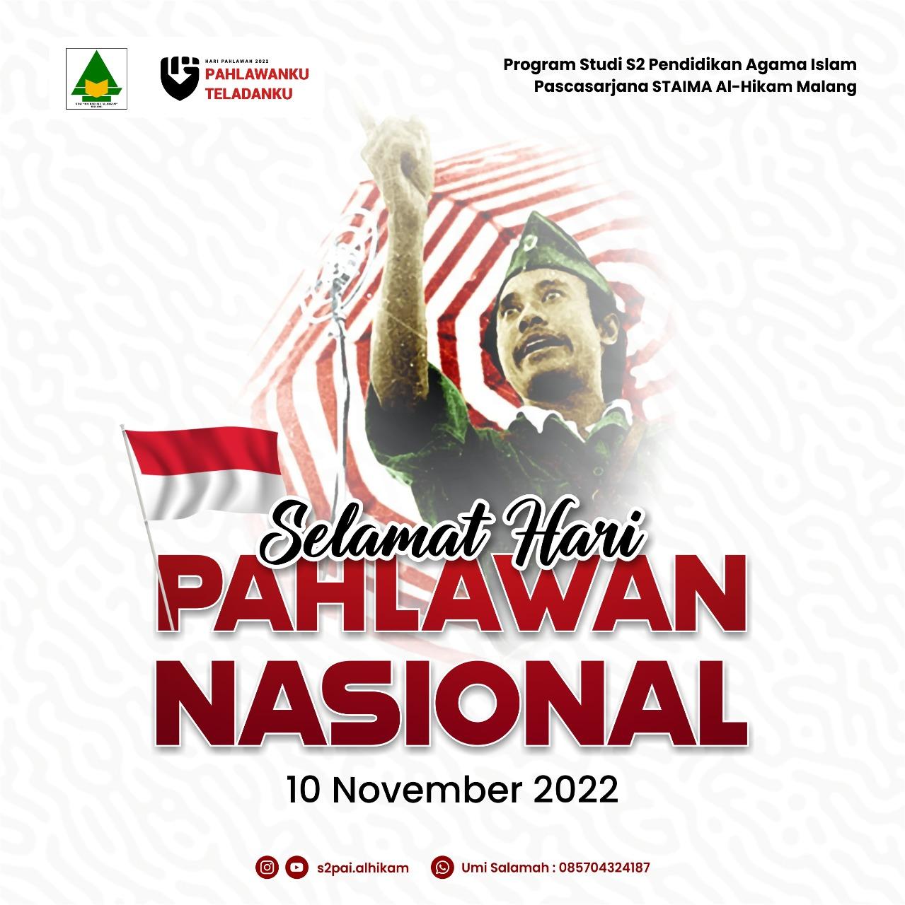 Selamat Hari Pahlawan  10 November 2022