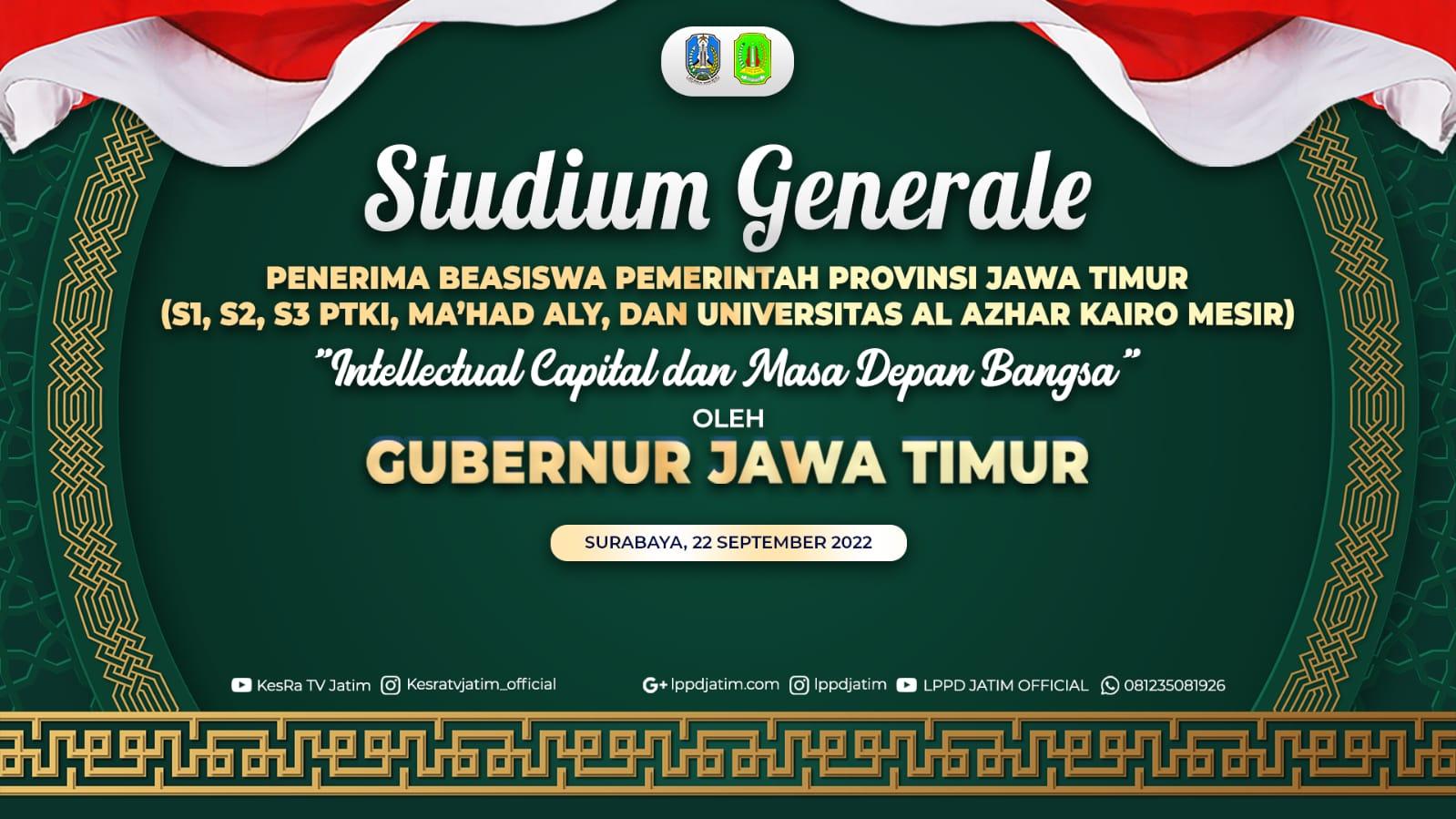 STADIUM GENERALE DENGAN GUBERNUR JAWA TIMUR