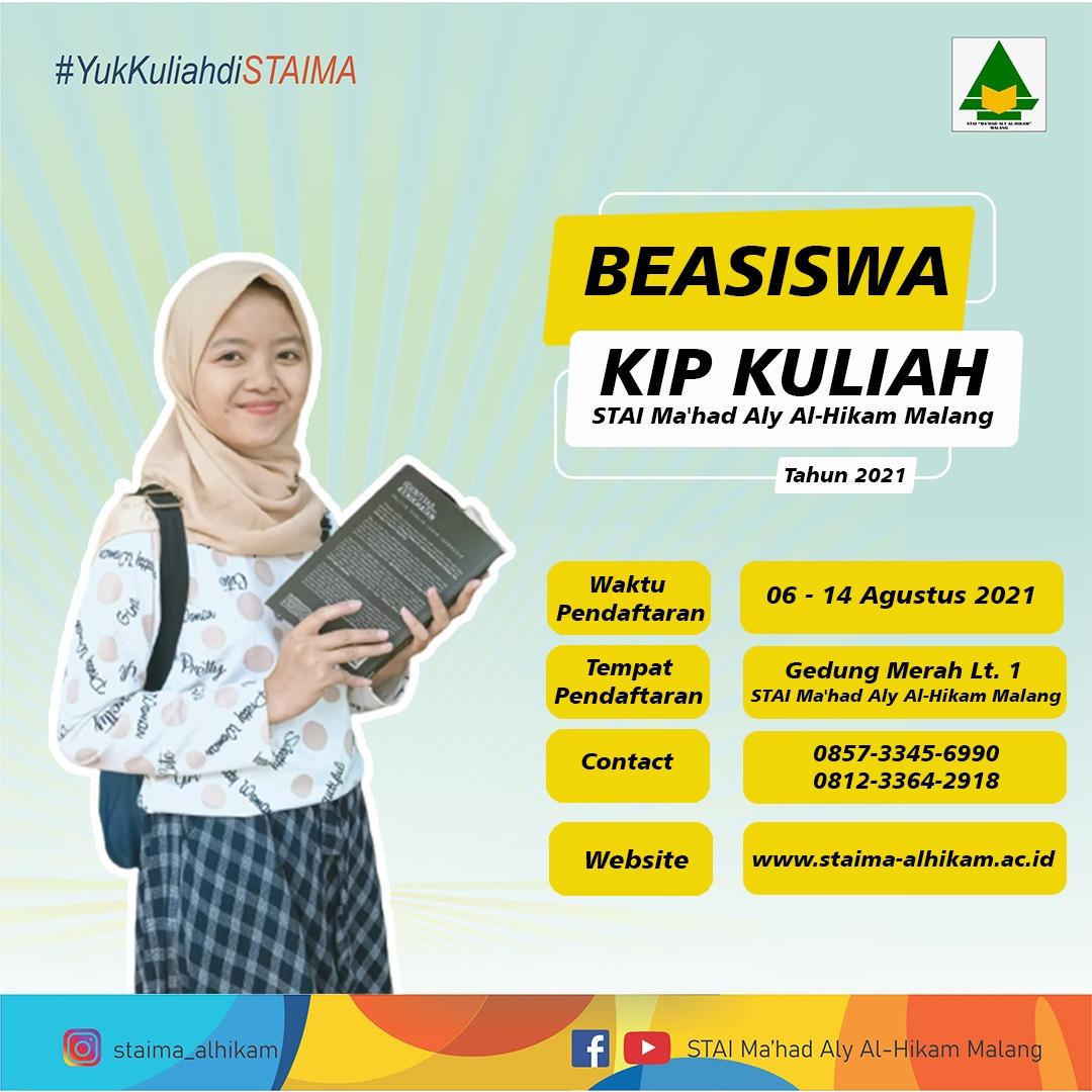 Pendaftaran Beasiswa KIP Kuliah STAIMA Dibuka !