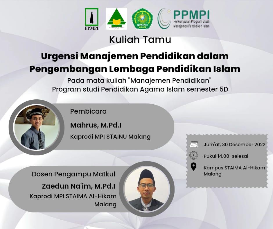 Urgensi Manajemen Pendidikan Dalam Pengembangan Lembaga Pendidikan Islam