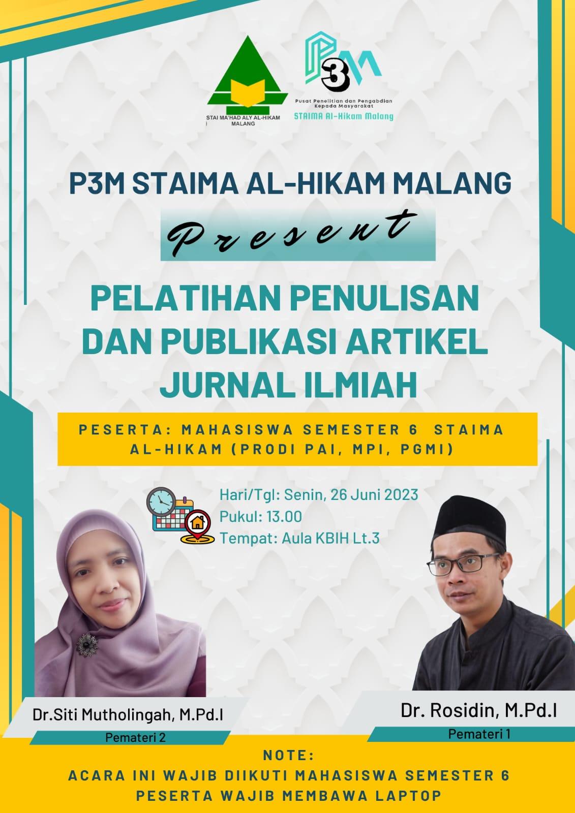 P3M STAIMA Genjot Publikasi Jurnal Mahasiswa